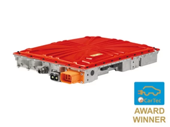 BRUSA's NLG6 battery charger for electric vehicles can operate on a three-phase current with a power of up to 22 kW, reducing charging time to less than an hour