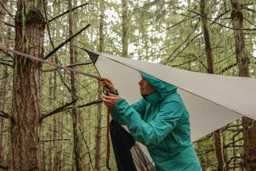 The Mantis UL tent can be set up in 60 seconds