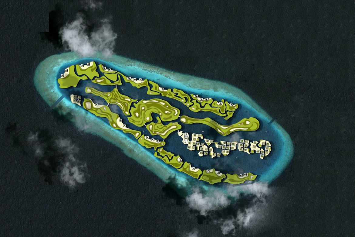 One of the more extraordinarily fanciful floating projects is this floating golf course. With an estimated cost of $500 million, this is one floating project we can't imagine being built anytime soon