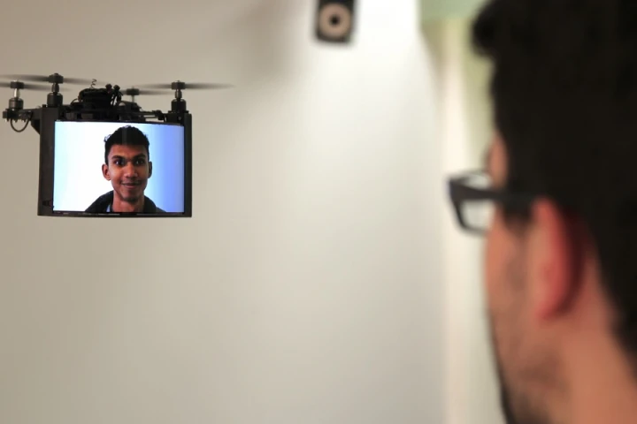 Researchers have created a collaborating swarm of drones that act as 3D pixels (voxels) and promises to create giant, flying interactive displays made up of many thousands of individual pixels