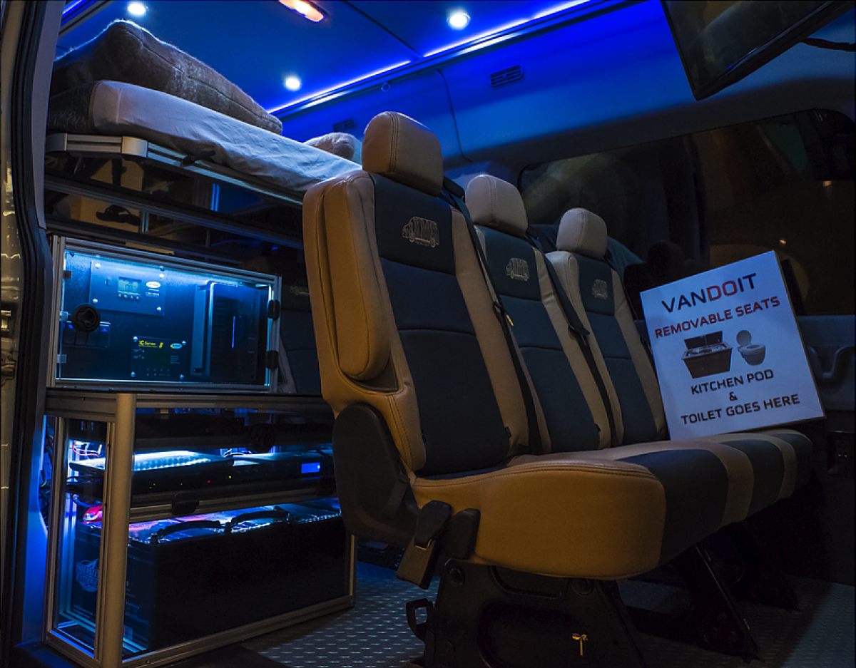 Modular Erector Like Camper Van Slides Easily Between Work And Play