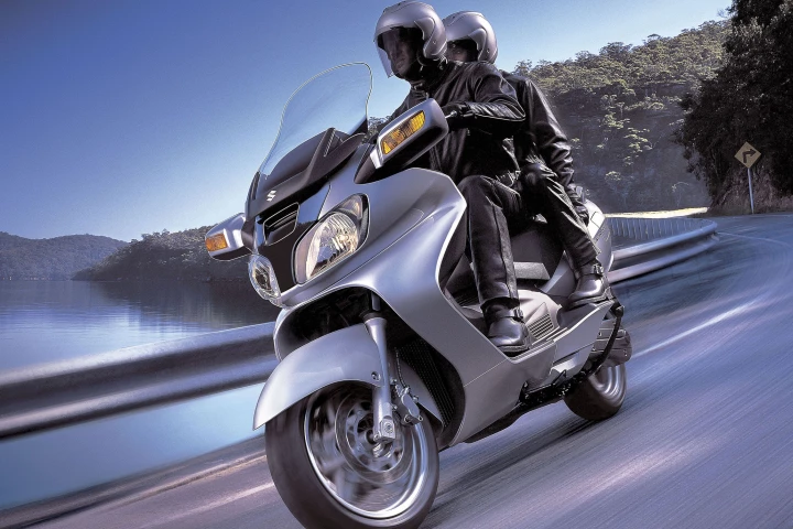 Suzuki's original Burgman 650, as tested