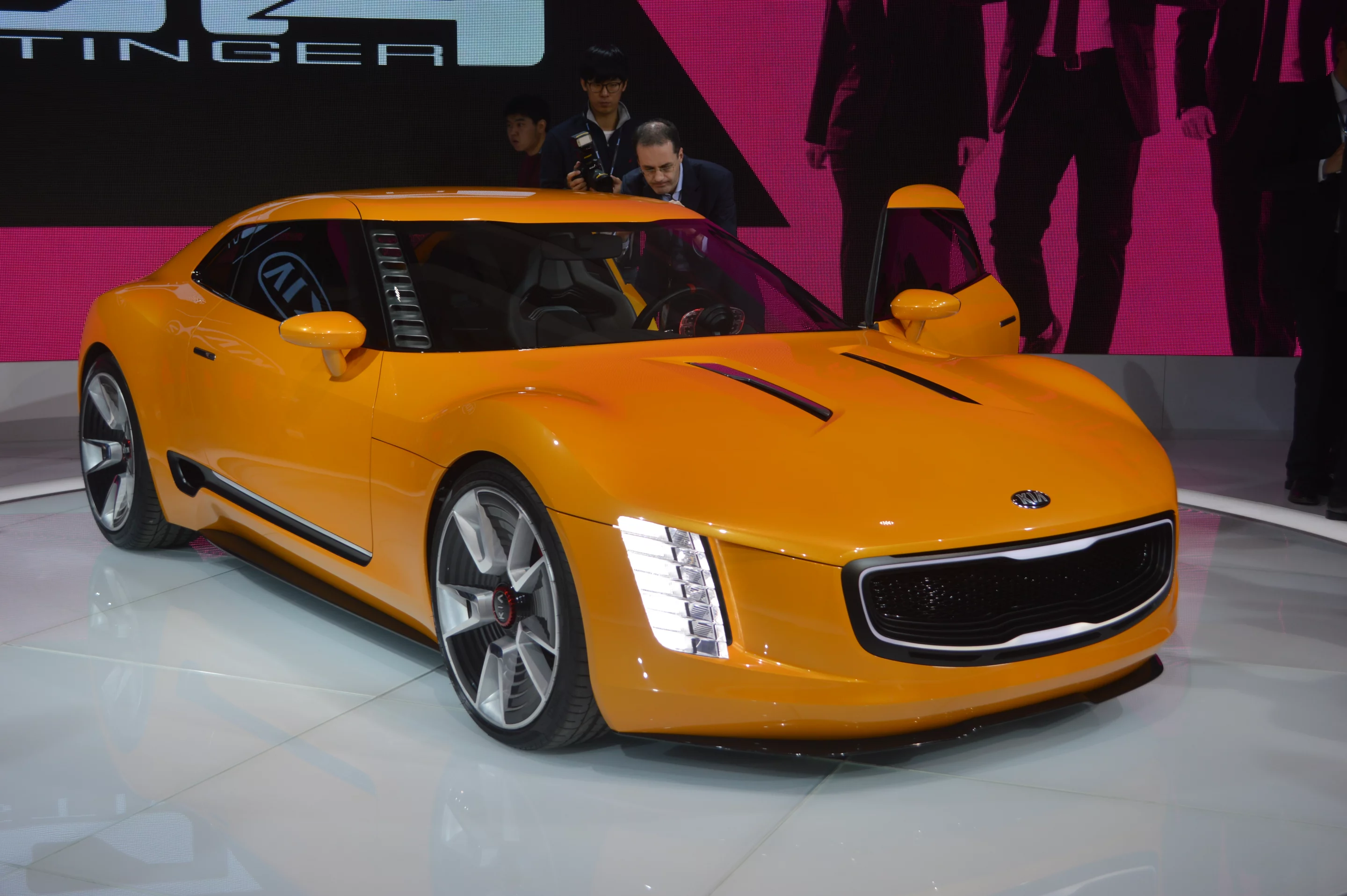 The GT4 Stinger has pronounced wings