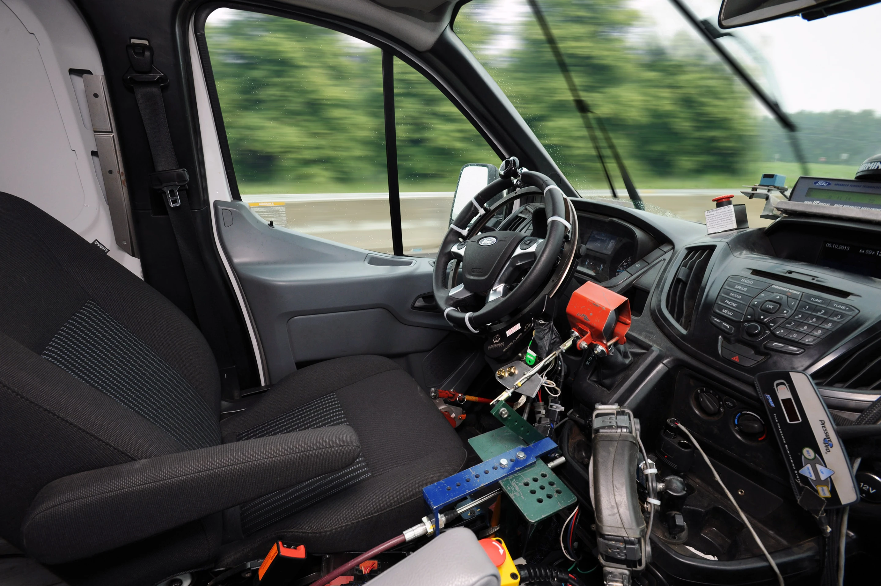 The system can guide vehicles autonomously over extremely rough and muddy terrain