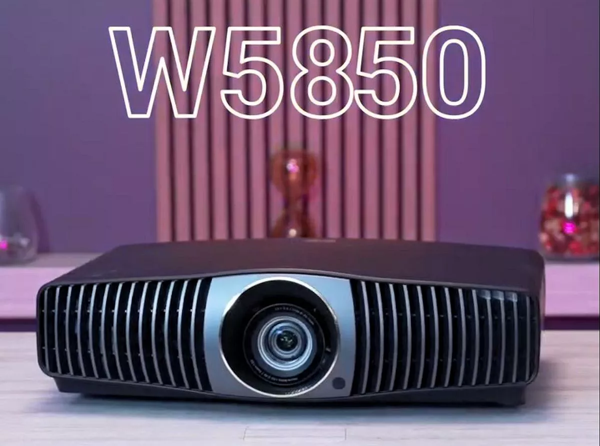 The W5850 4K laser projector features a 1.0 - 1.6 ratio lens made up of 16 elements