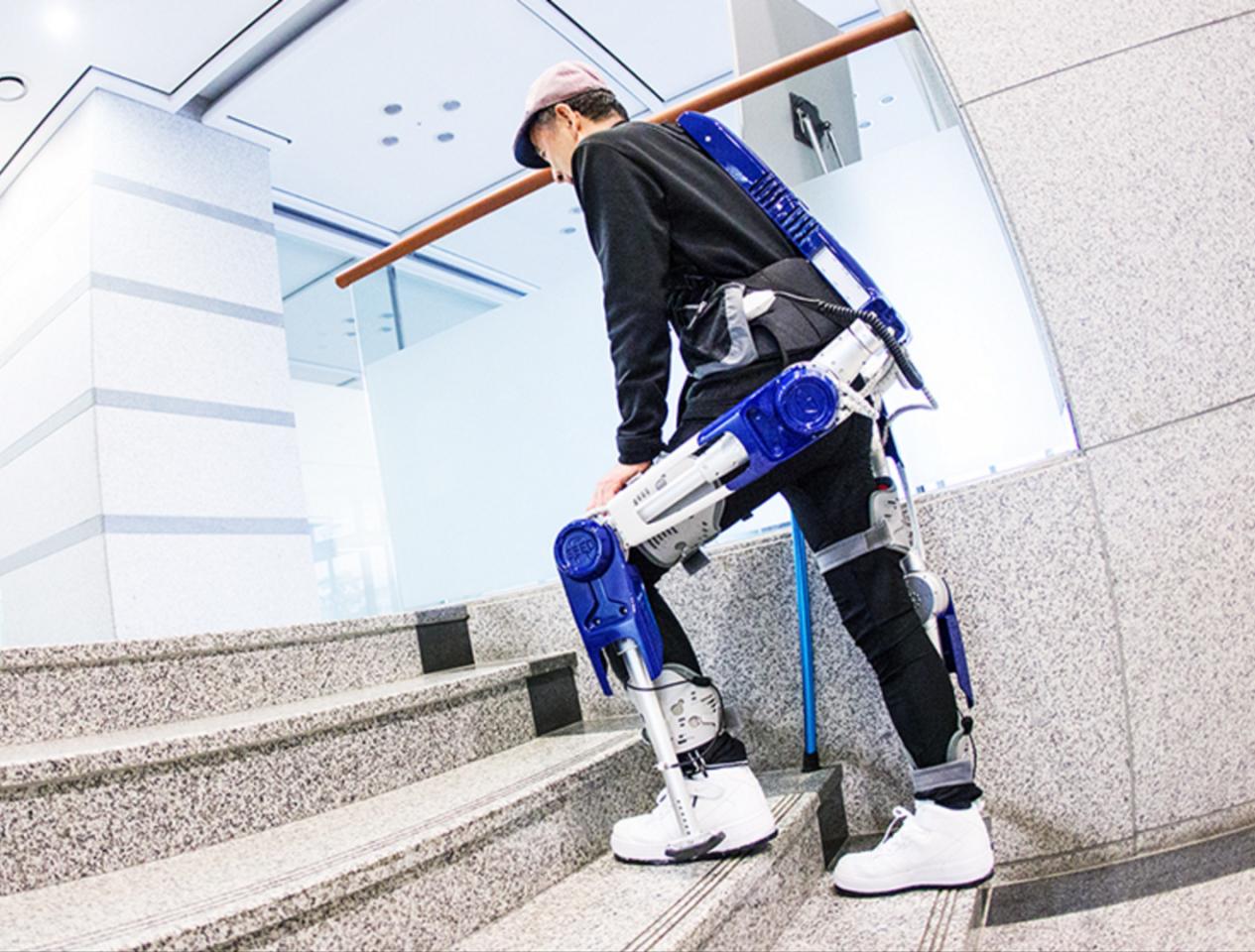 Hyundai is also working on a beefier lower-body exoskeleton for mobility support