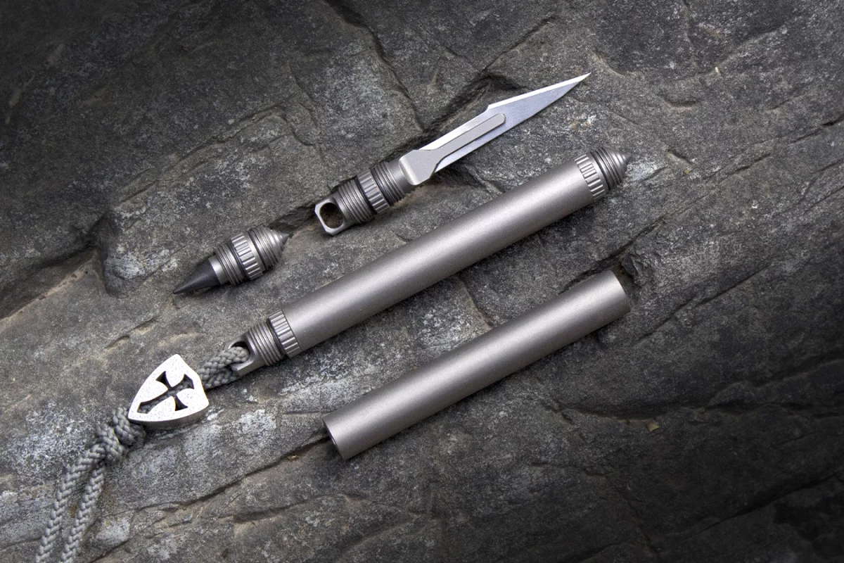 The Mantis Pen packs four useful features in a titanium tube