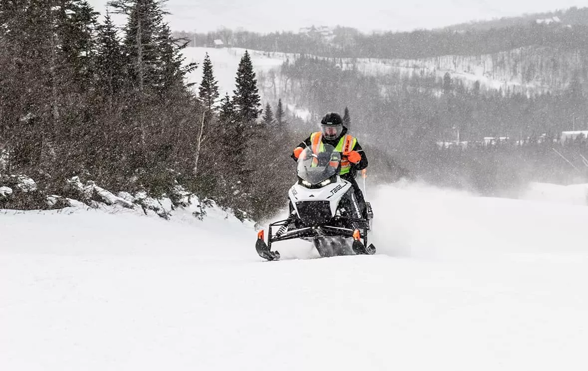 The Nomad touring/utility electric snowmobile