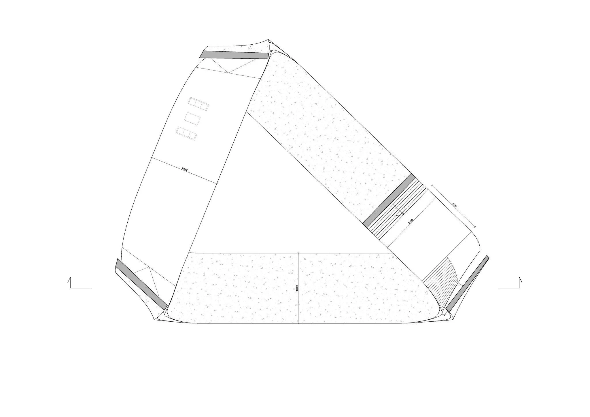 Plan Drawing of the proposed Landscape House design (Image: Universe Architecture)