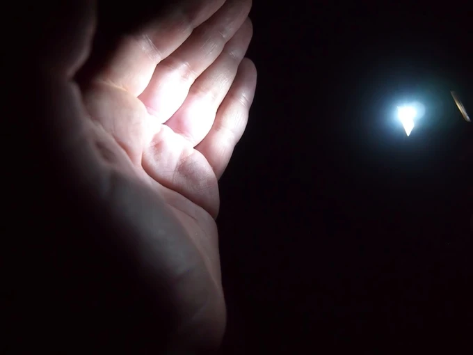 The Lumen flashlight can be capable of enough light to find objects, read, or navigate in the dark