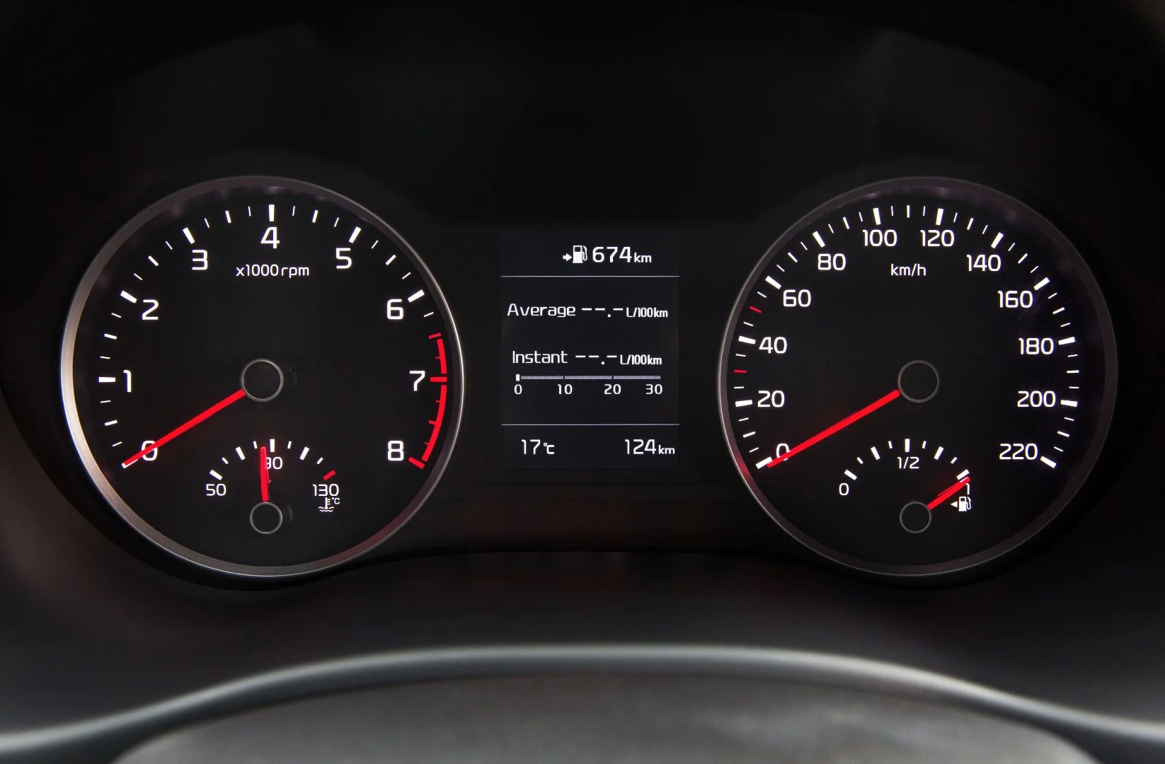 Clear dials fit the Kia's new, more upmarket interior