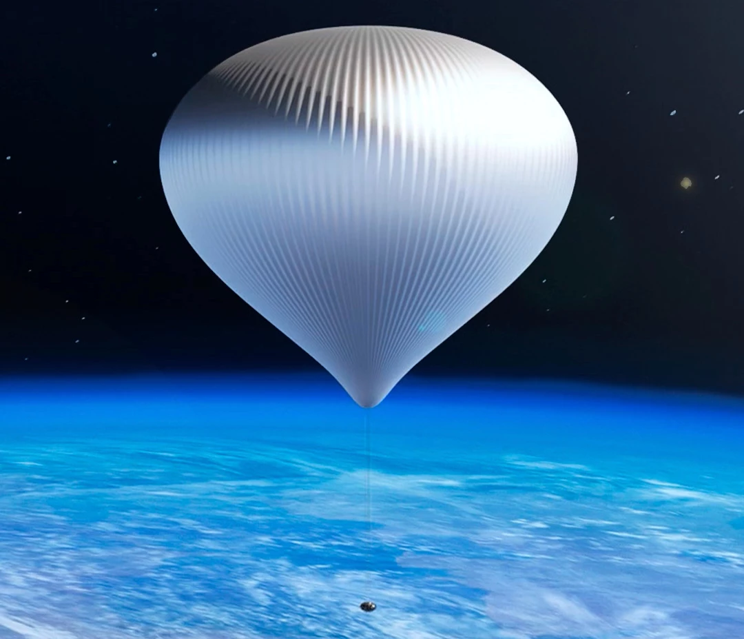 Whereas Spaceship Neptune will use hydrogen in its balloon, plans call for the EOS-X to use helium