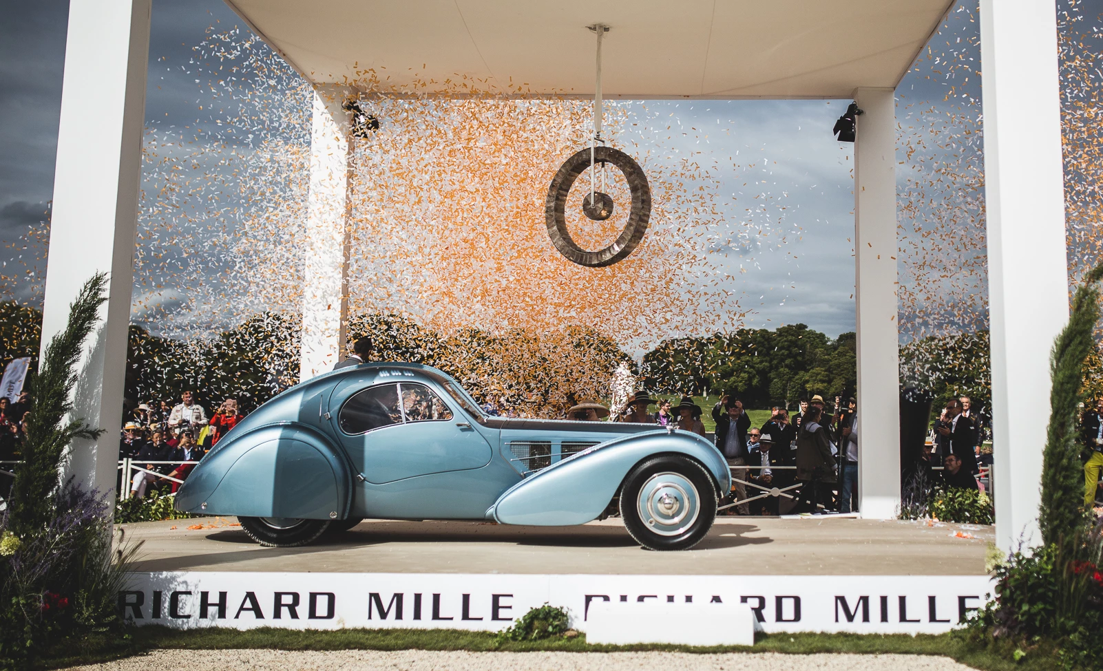 This 1936 Bugatti Type 57 SC Atlantic Coupe won the 2017 Chantilly Arts & Elégance Richard Mille