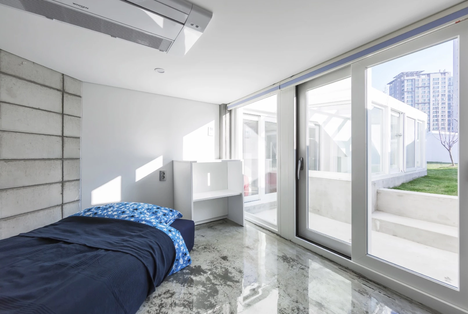 One of the Flying House's bedrooms