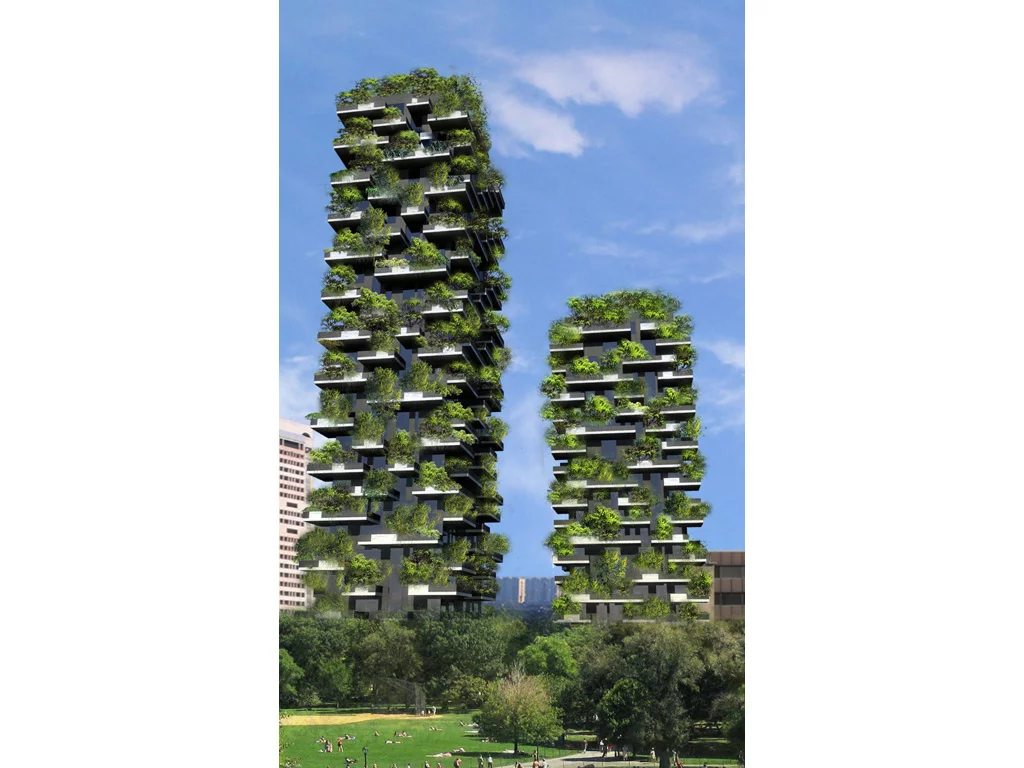 Sefano Boeri has designed a model that could see the "reforestation and naturalization" of metropolitan cities, by growing forests sky-ways (image from Stefano Boeri)