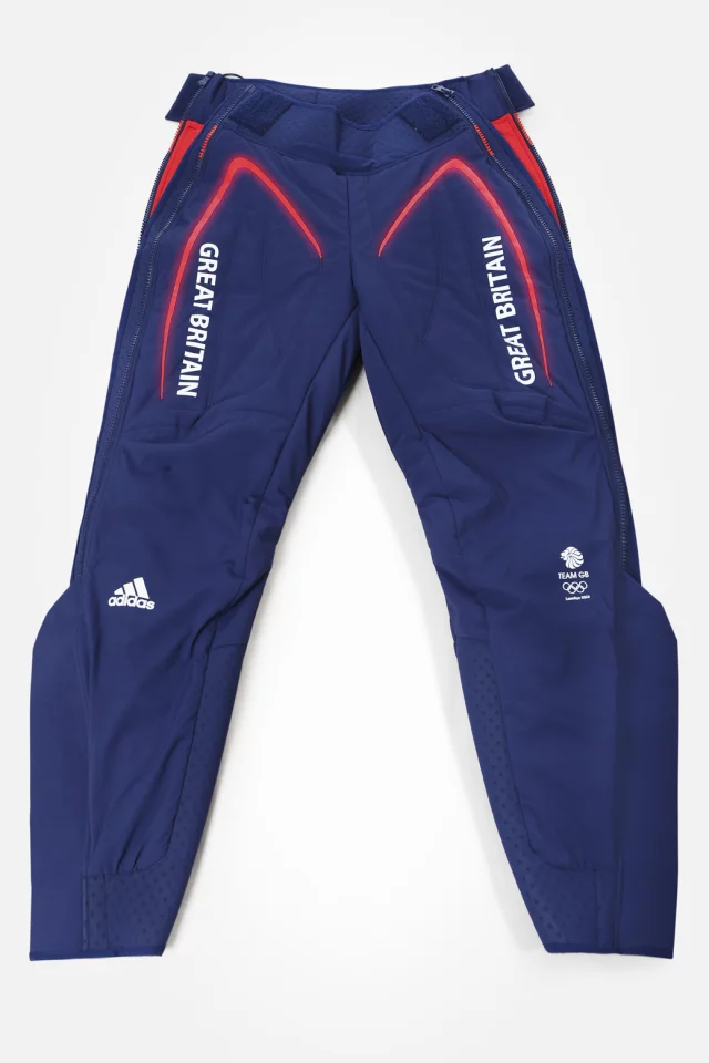 ADIPOWER warming garment pants from adidas retain muscle heat between warm up and race