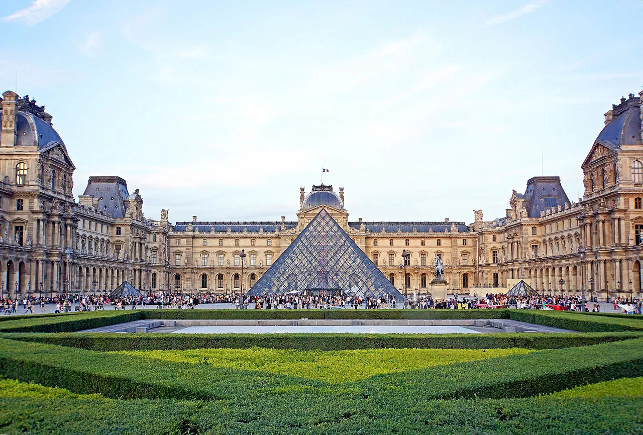 The Louvre's glass pyramid is now considered one of the most successful modernist landmarks of the 20th century with many museums replicating its pyramid structure (Credit: Dennis Jarvis (CC BY 2.0))