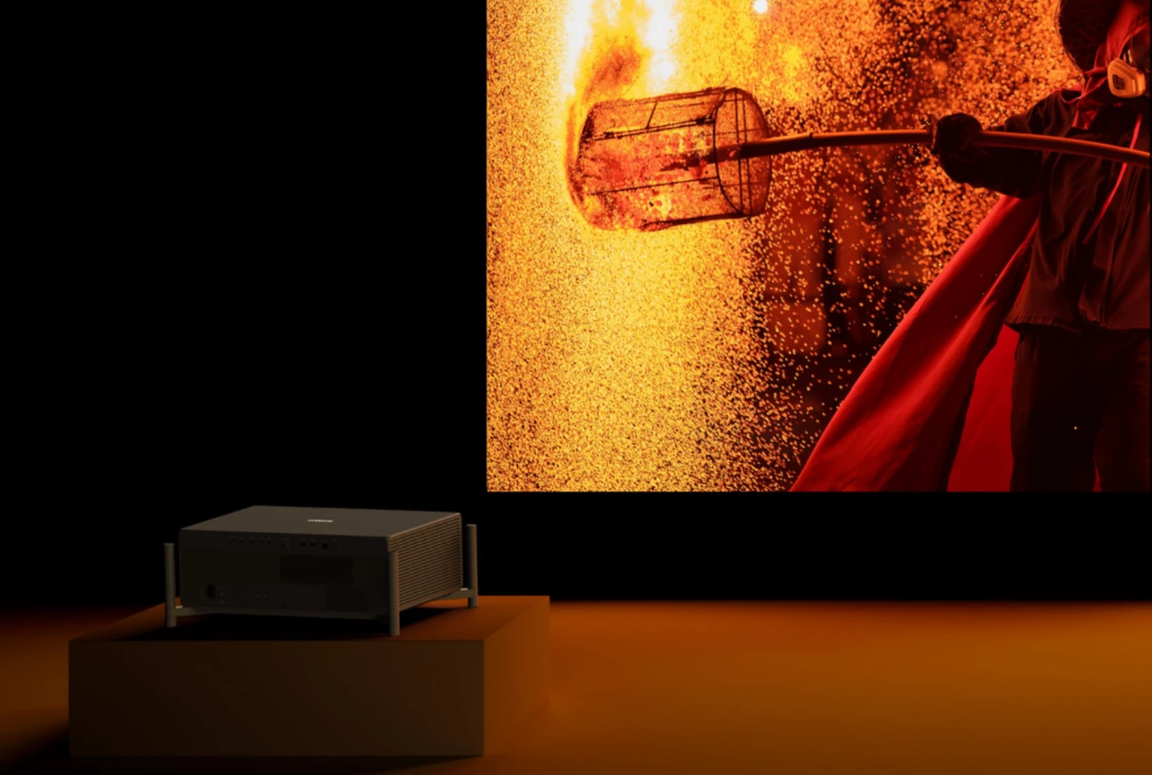 The Titan puts out 5,000 lumens for eye-popping 4K viewing during the day (without the need for blackout blinds) or after dark