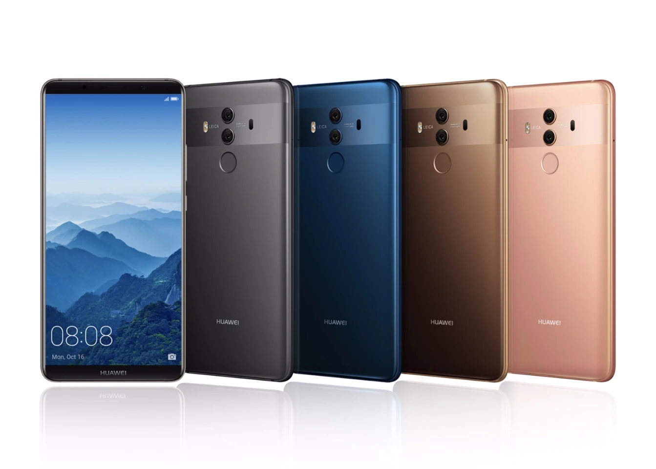 The larger Mate 10 Pro device does away with most of the bezels