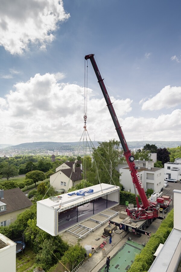 Aktivhaus B10 was prefabricated off-site (Image: Zooey Braun)