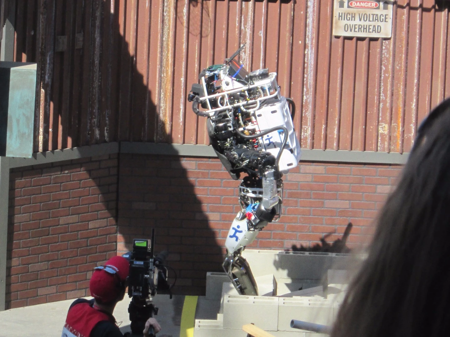 Running Man on the debris field