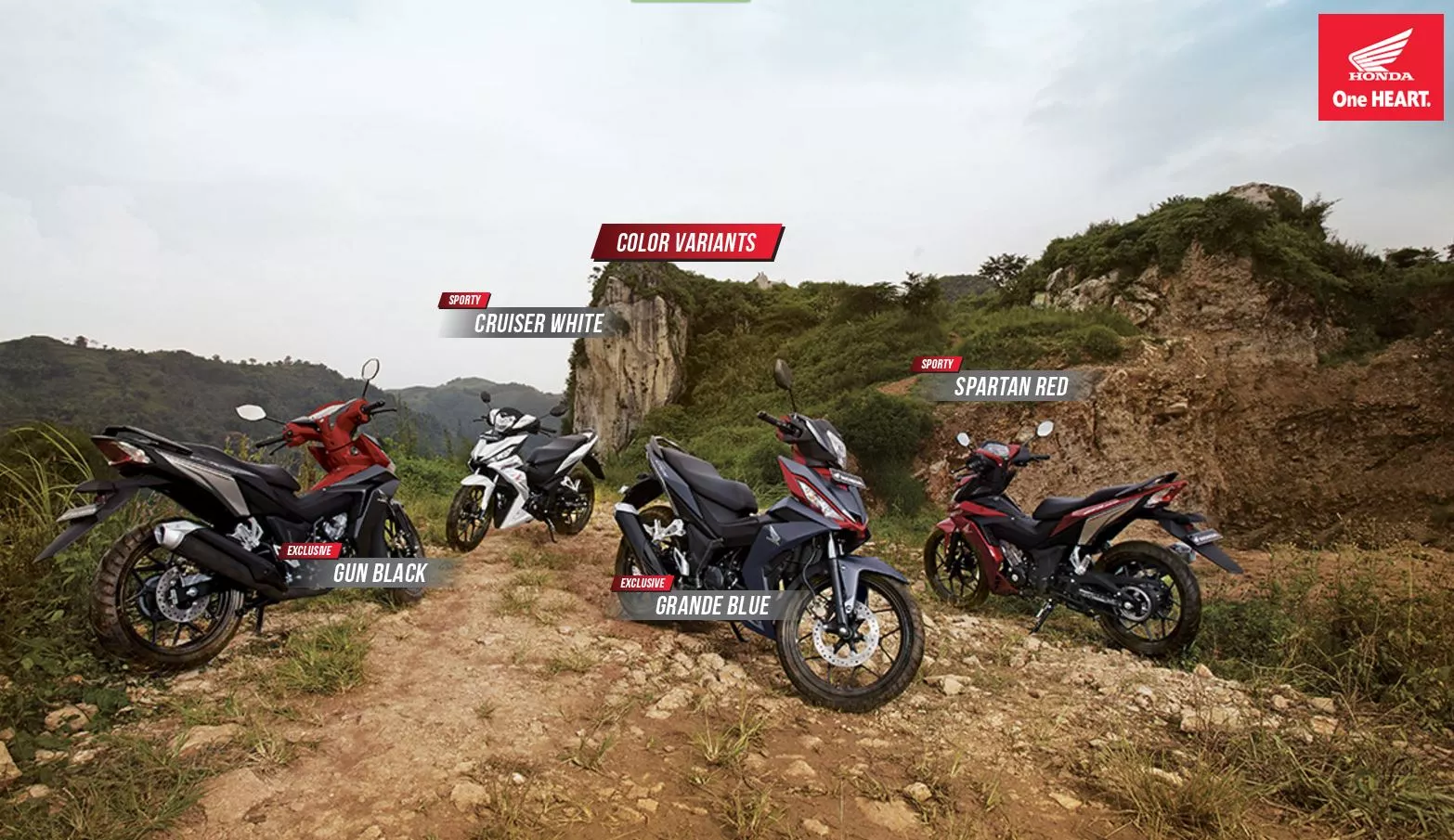The new Honda Supra GTR 150 is available in four different colors