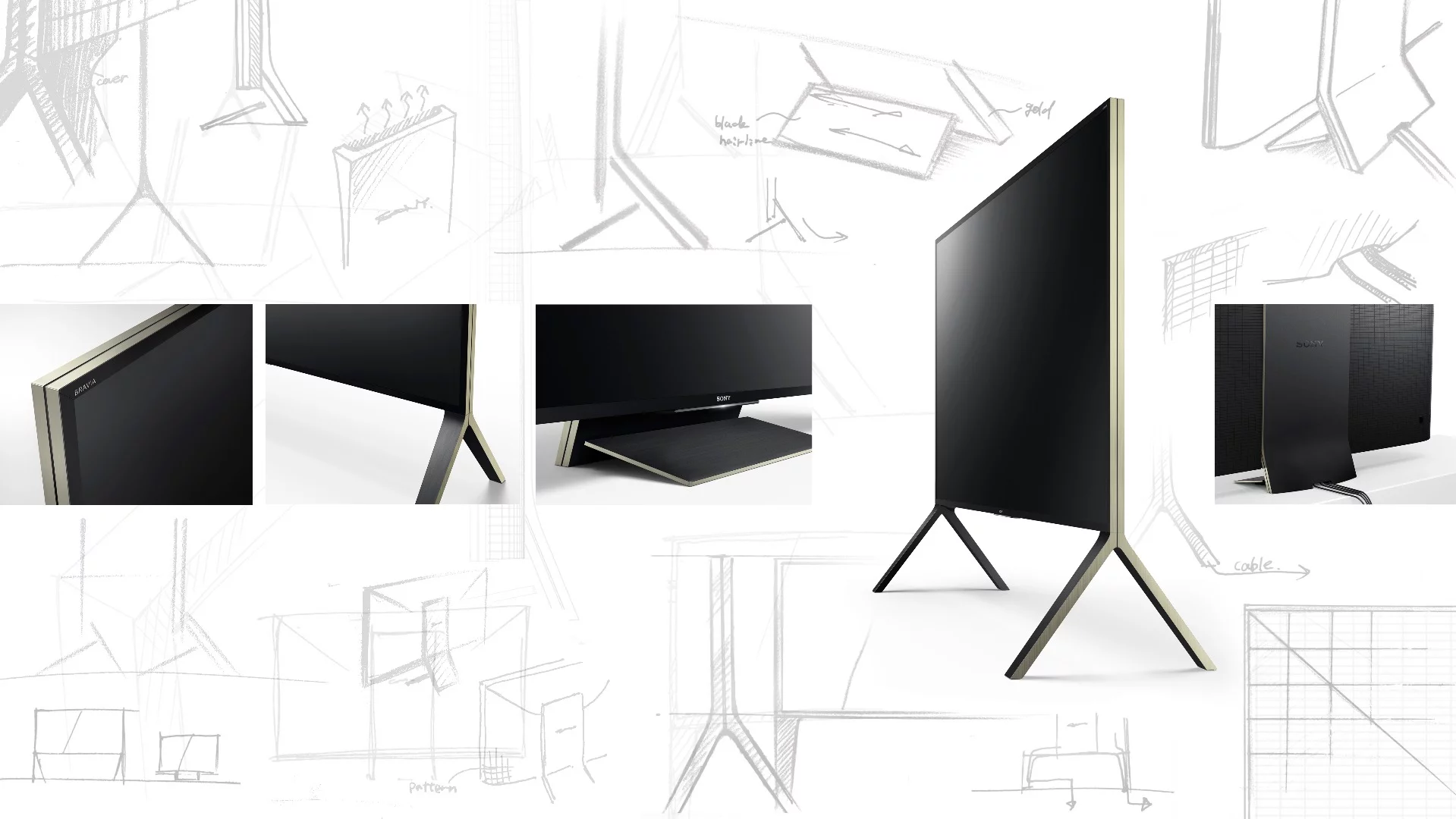 Sony's sketches with the TV