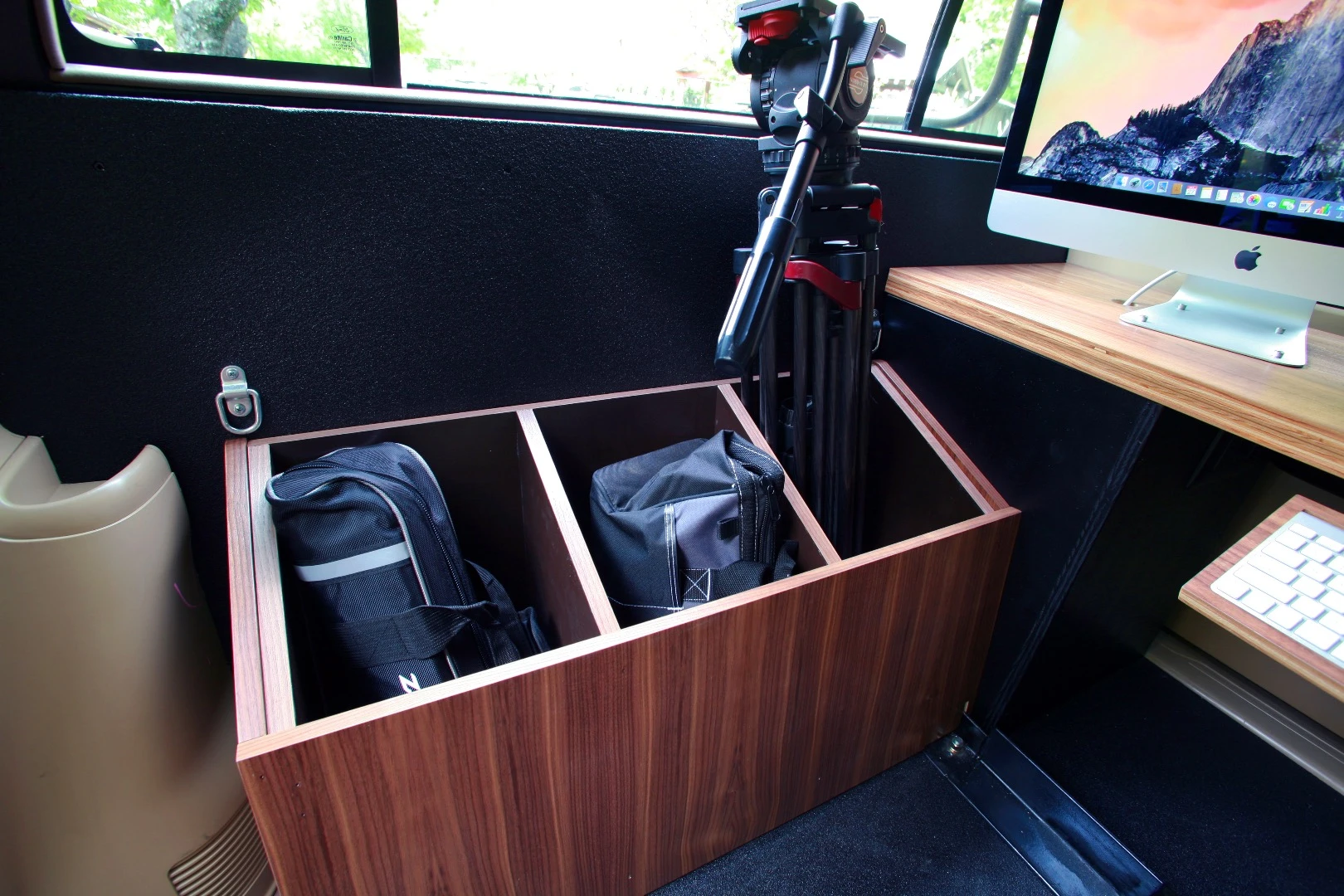 Integrated storage cubbies