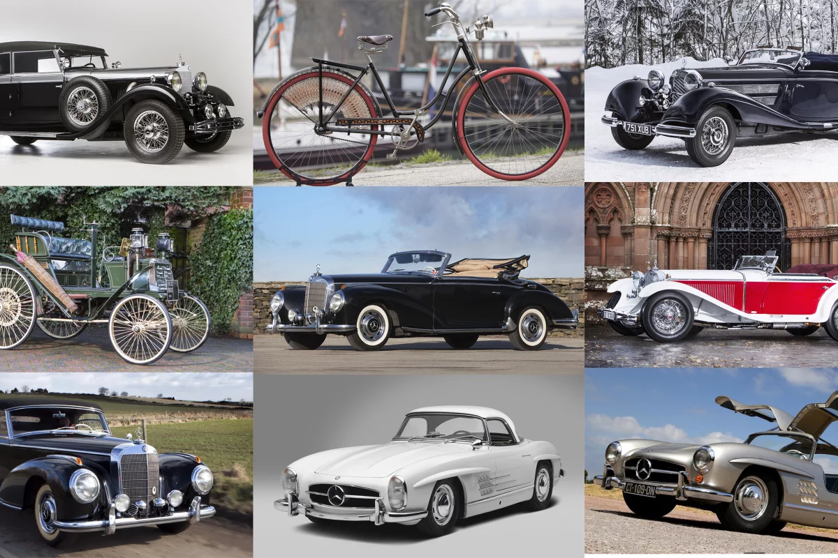 Know your cars? Only four of the six million dollar cars are pictured. One's a bicycle. Which ones are million dollar cars?