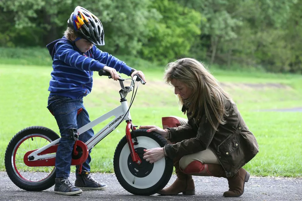 The Jyrobike is claimed to be able to teach a child to ride a two-wheeler within one afternoon
