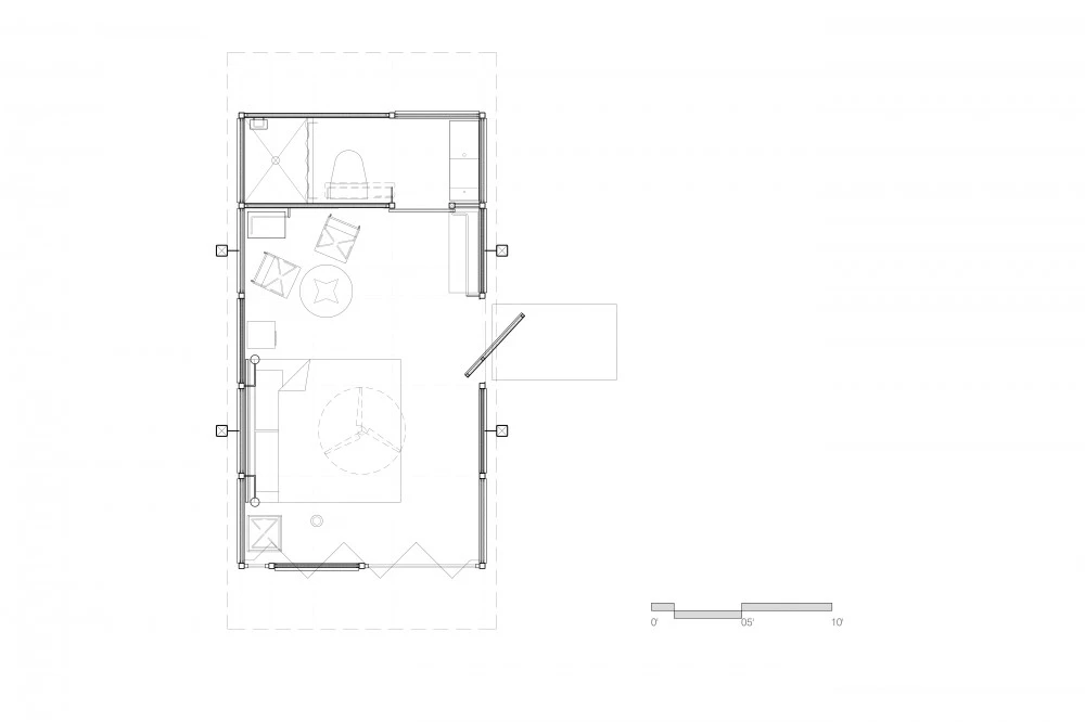 Eco-Loft floor plan designed by Gracia Studio