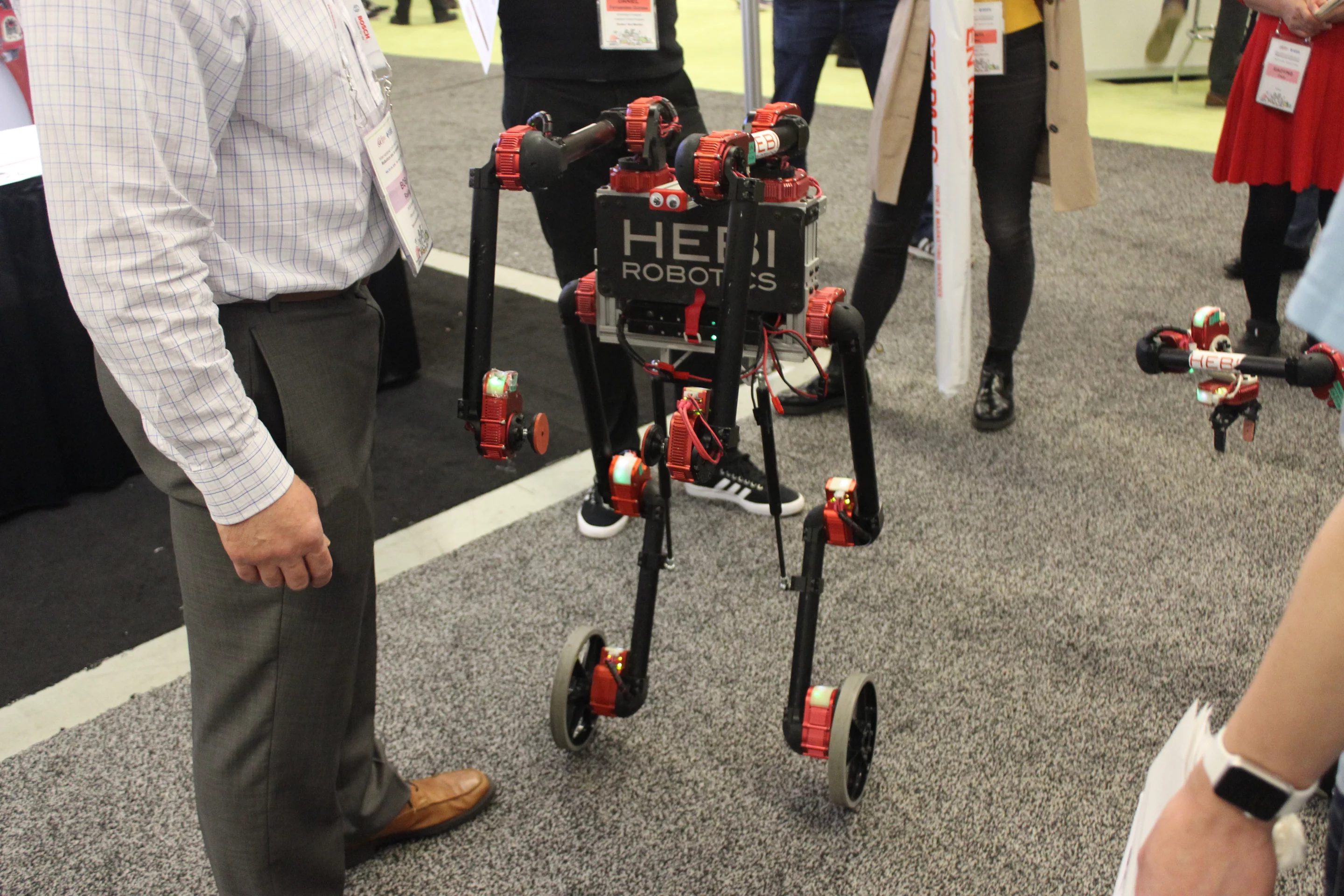 Available as an assemble-it-yourself kit, this machine from HEBI Robotics uses 14 interconnected actuators that control position, torque and velocity, allowing the robot to self-balance itself on two wheels