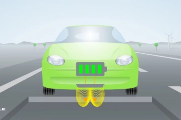 The electric car of the future will “refuel” while driving or parked, completely automatically and without physical contact, using the principle of electromagnetic induction