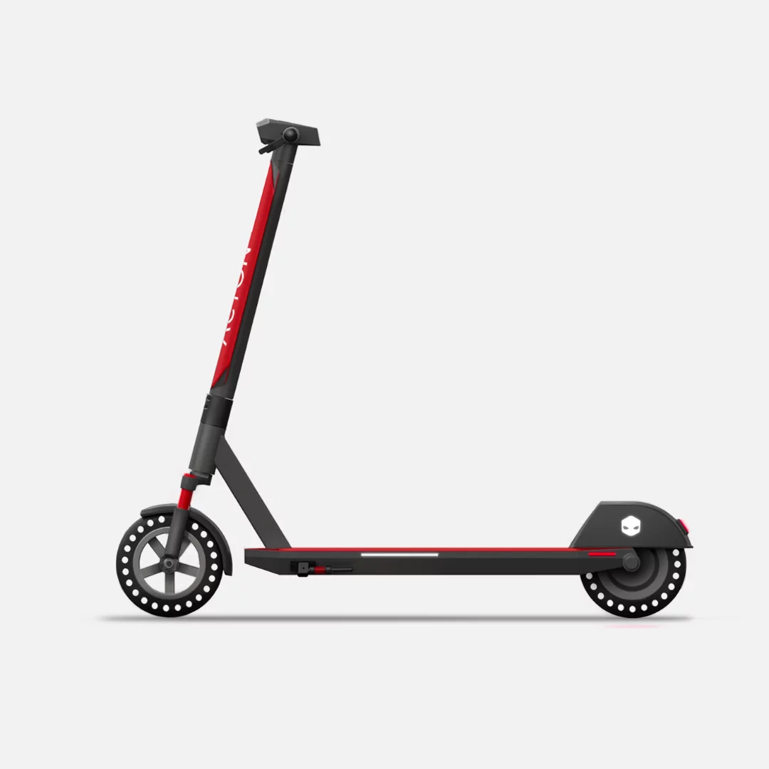 The M Scooter Pro rides on airless tires