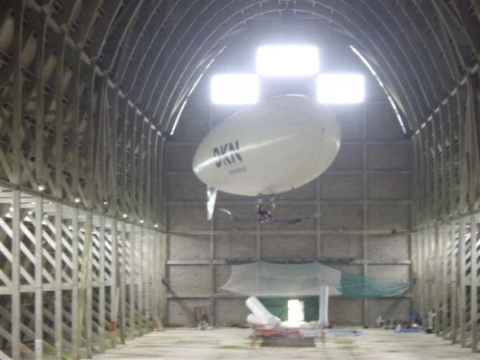 Stephane Rousson's Zeppy - pedal-powered airship.