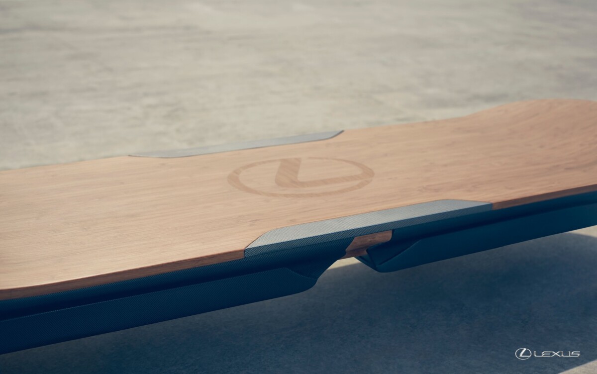 Lexus design uses permanent magnets liquid nitrogen-cooled superconductors and a metallic surface below