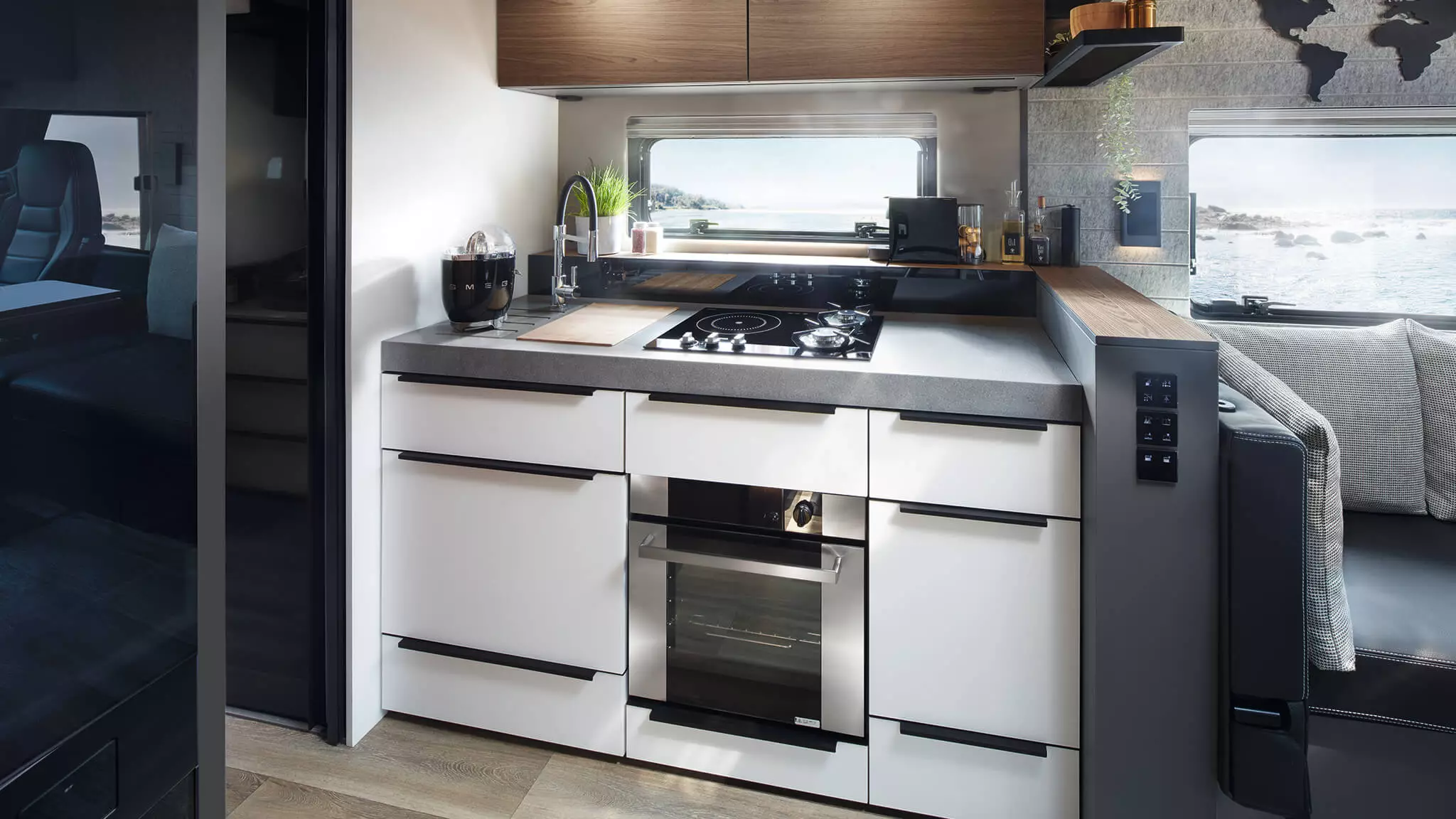 Buyers can further upgrade the kitchen with options like an oven or dishwasher