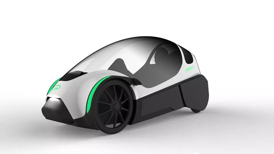 The Podbike's battery range is an estimated 60 km (37 miles)
