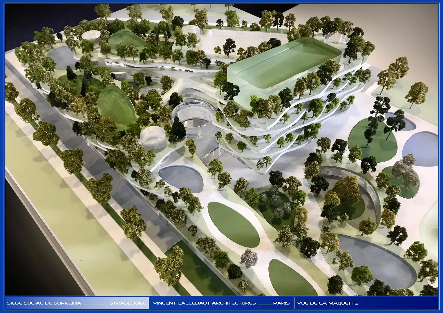 Architectural model of Semaphore, by Vincent Callebaut Architectures