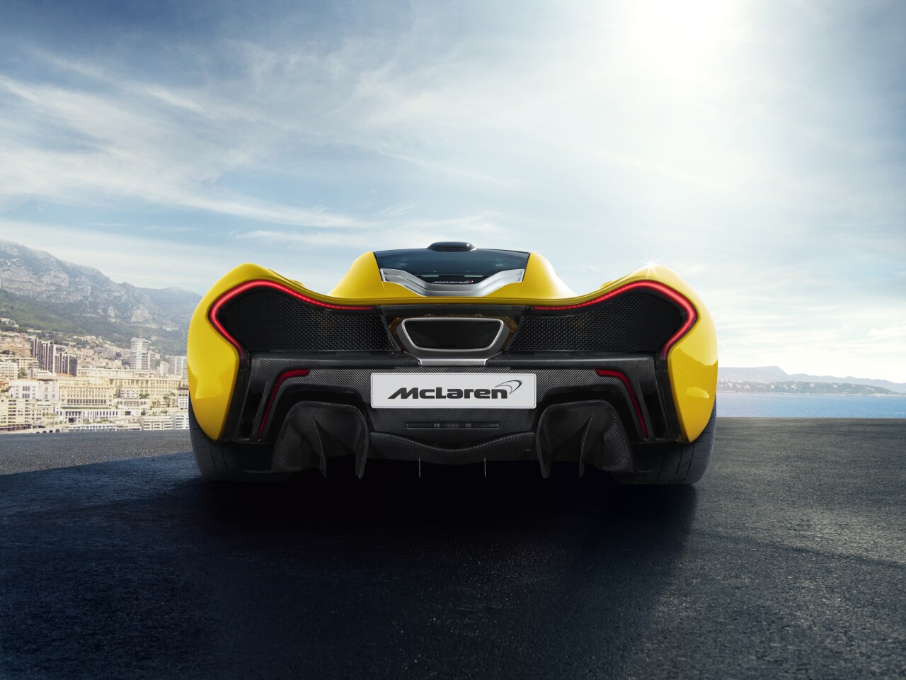 The P1’s rear end, with its alien influenced styling and oversized carbon fiber diffusers, is nothing short of sensational