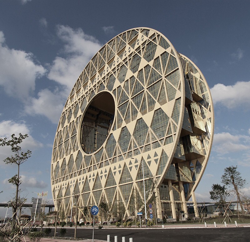 The Guangzhou Circle Mansion – aka "the flashy rich people's circle"