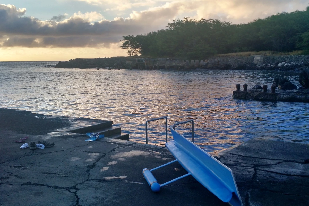 The SeaCharger takes a well-earned rest after its epic 2,413 mile solo voyage from California to Hawaii
