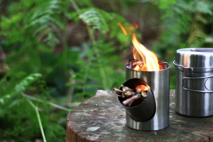 The cleverly designed Kombuis cooking stove