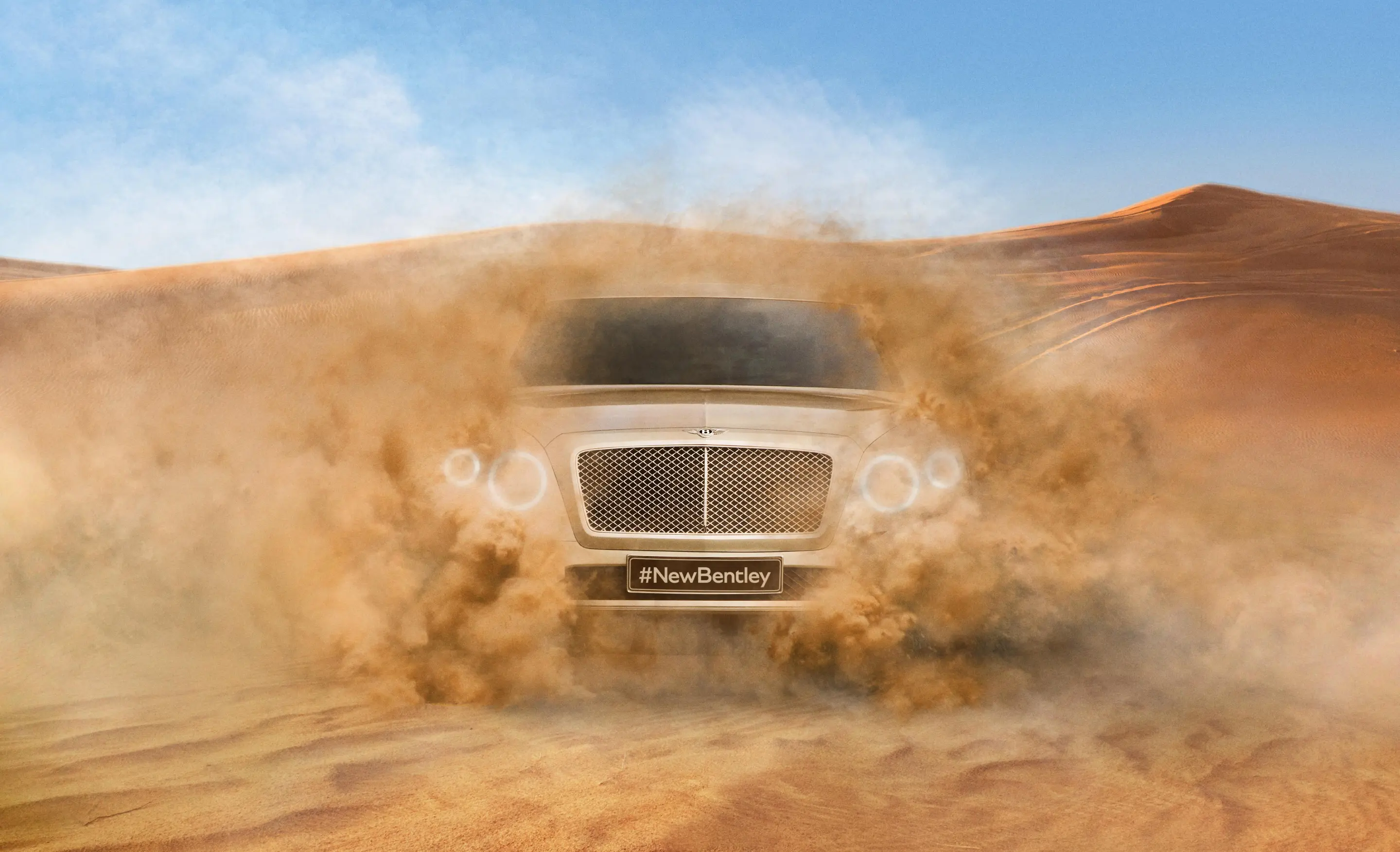 Teaser of upcoming Bentley SUV