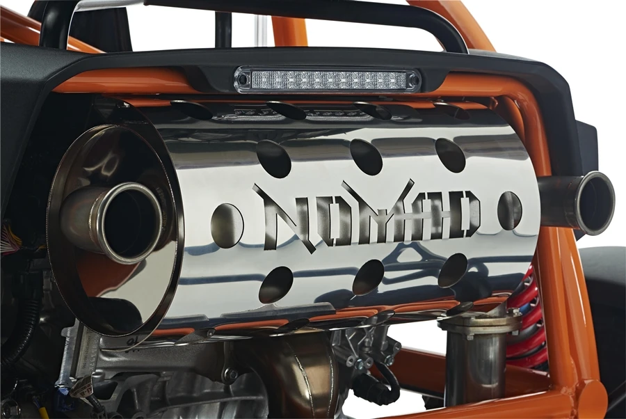 A view of the Ariel Nomad's exhaust