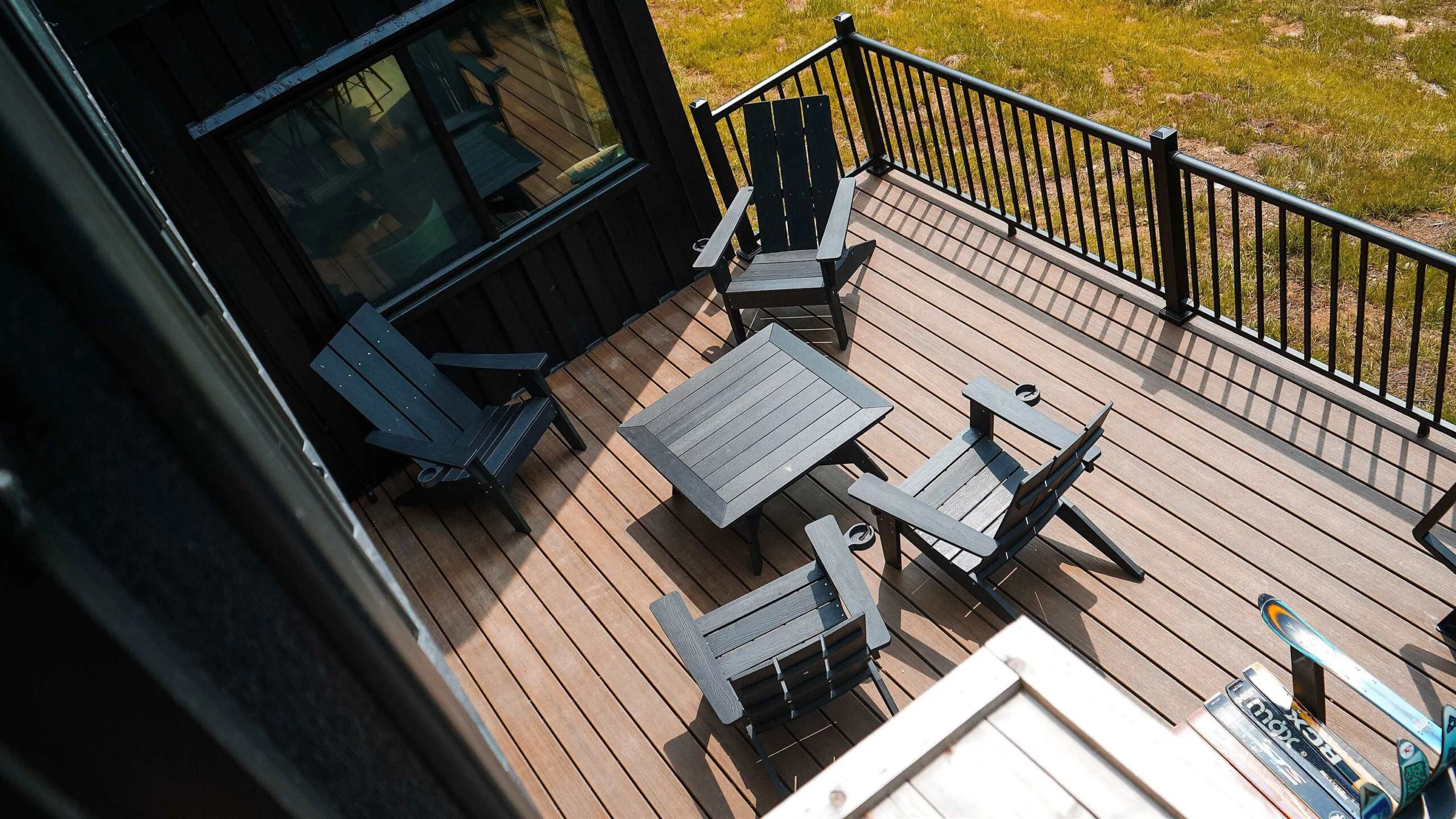 The Vermont Villa includes a terrace on the ground floor, and another on the rooftop