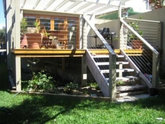 Installation under decking