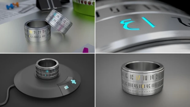 The Ring Clock is a watch that you wear as a ring rather than a bracelet