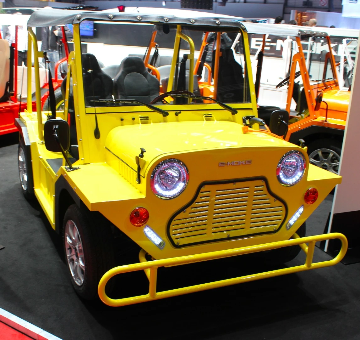 Okay, maybe not the fastest or most thrilling vehicle, but the E-Moke is a pretty ideal way of cruising breezy islands