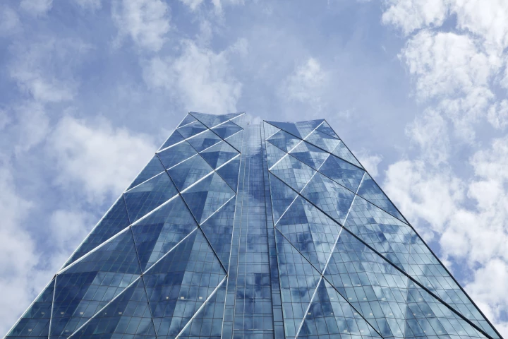 In the sky with diamonds: 81 Bay Street's exterior is enlivened by a diamond-like pattern that repeats every 10 floors